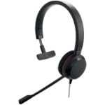 JABRA EVOLVE 20 MS Mono USB Headband, Noise cancelling,USB connector, with mute-button and volume control on the cord, with foam ear cushion, Microsoft optimized