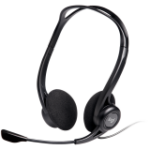 LOGITECH PC960 Corded Stereo Headset BLACK - USB