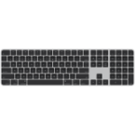 Magic Keyboard with Touch ID and Numeric Keypad for Mac models with Apple silicon - Black Keys - International English,Model A2520