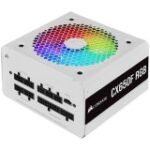 CORSAIR CX Series, CX750F 750W 80+ Bronze Fully Modular PSU, RGB, White