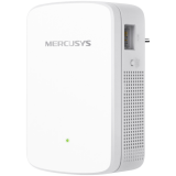 Mercusys ME20 AC750 Wi-Fi Range Extender 300 Mbps at 2.4 GHz + 433 Mbps at 5 GHz, 1 x 10/100 RJ45, 2 × Internal Antennas, Wall Plugged, WPS/Reset Button, Signal Indicator, Range Extender/Access Point mode, Adaptive Path Selection, Access Control
