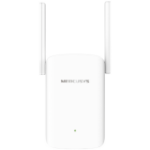 Mercusys ME60X AX1500 Wi-Fi Range Extender, 300 Mbps at 2.4 GHz + 1201 Mbps at 5 GHz, 2×Fixed External Antennas, 1×G Port,Wall Plugged,1024 QAM,OFDMA,MERCUSYS APP,WPS/Reset Button,Range Extender/AP mode,Adaptive Path Selection,Beamforming,MU-MIMO