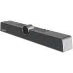 Prestigio Solutions Video Conferencing Collaboration Bar Alpha: UHD, 12MP, 6 mic, 8m (Range), Connection via USB Type-C or AUX