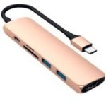 Satechi Type-C Slim Multimedia Adapter V2 - Gold