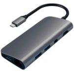 SATECHI Aluminum Type-C Multimedia Adapter - Space Gray