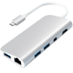 SATECHI Aluminum Type-C Multimedia Adapter - Silver