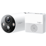 TP-Link Tapo C420S1 Smart Wire-Free Security Camera, 1 Camera System,1xTapo C420, 1xTapo H200, 2K QHD (2560x1440), 2.4 GHz, 5200mAh detachable lithium-ion battery, 180 days battery life, Smart Detection and Notifications (motion, people, pets