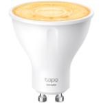 TP-Link Tapo L610 Smart Wi-Fi Spotlight, Dimmable, 2.4 GHz,  GU10 Base, 220–240 V, 50/60 Hz, 350 lm, 2.9 W, 2,700 K, Beam Angle 40° , 3 kWh / 1000h, lifetime up to 15,000 hrs, Dimmable, No Hub required, Remote and Voice control, Energy monitoring