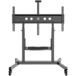 ONKRON Mobile TV Stand Rolling TV Cart for 50 to 100-Inch Screens up to 120 kg, black