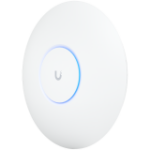 UBIQUITI U6 Pro; WiFi 6; 6 spatial streams; 140 m² (1,500 ft²) coverage; 350+ connected devices; Powered using PoE; GbE uplink.