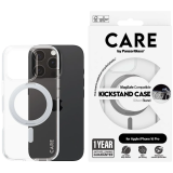 CARE by PanzerGlass Feature Case Transparent w. Silver Kickstand & MagSafe iPhone 16 Pro