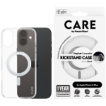 CARE by PanzerGlass Feature Case Transparent w. Silver Kickstand & MagSafe iPhone 16 Plus