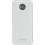 CANYON power bank PB-2002 LED 20000 mAh PD 20W QC 3.0 White