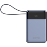 CANYON power bank OnPower 600 built-in cable 20000 mAh PD65W Dark Grey