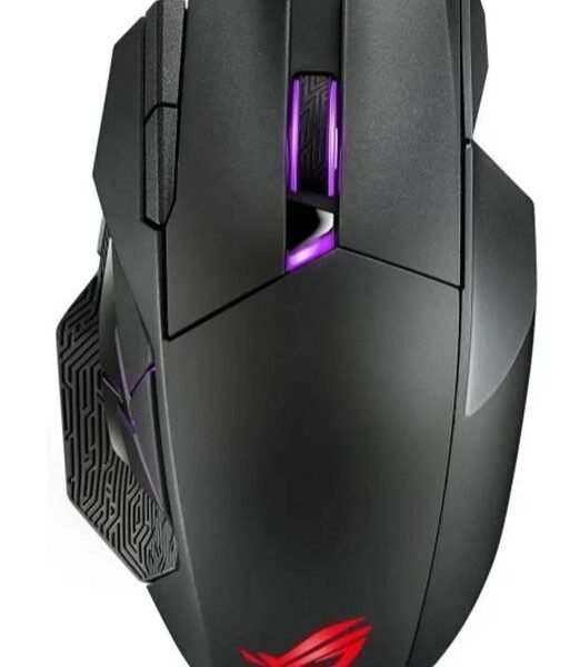 ASUS ROG SPATHA X gaming miš,12 programabilnih tipki, 6 ROGmikro prekidača, 19000 dpi, wireless