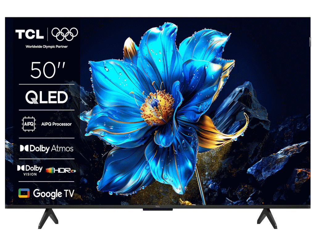 TCL 50"P7K 4K QLED TV 60HzGoogle TV; HDR multi-format;HVA Panel; Game Master; Dolby Atmos;
