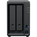 Synology DS725+, Tower, 2-Bays 3.5'' SATA HDD/SSD, 2 x M.2 2280 NVMe SSD, CPU AMD Ryzen R1600 dual-core (4-thread), max. boost up to 3.1 GHz, 4 GB DDR4 ECC SODIMM, 1 x 2.5 GbE, 1 x 1GbE, 1 x USB 3.2, 1 x eSATA USB-C, 1.51 kg, 3y