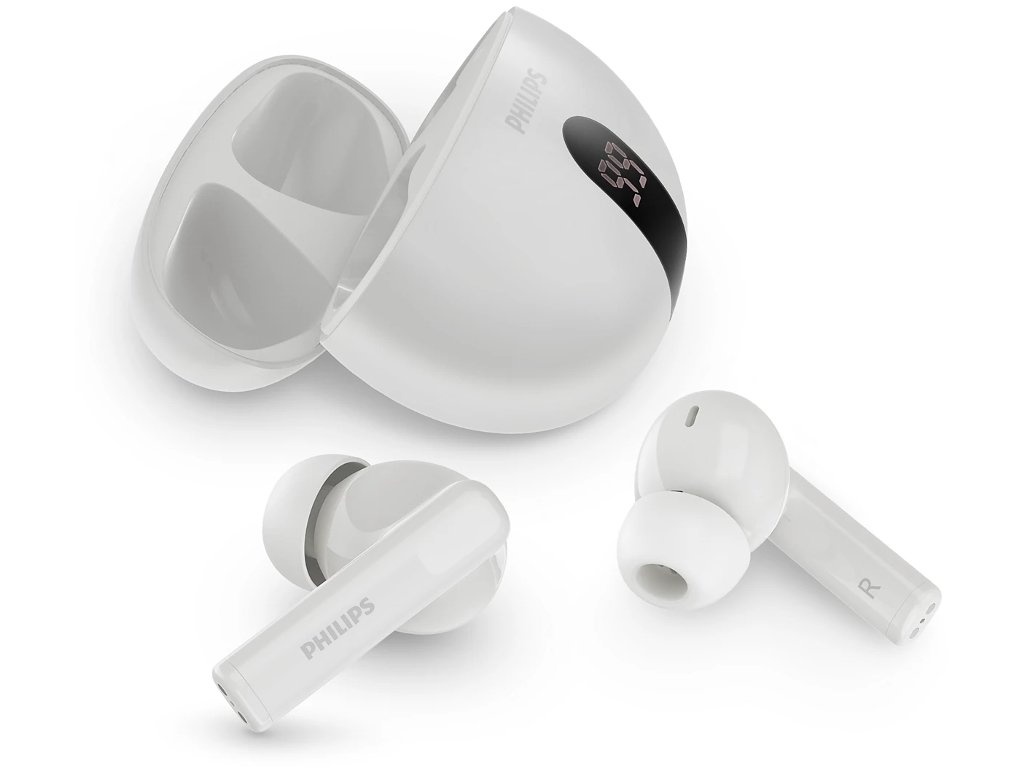 Philips TAT2520WT/00 bežičneBlokiranje buke; 2 AI mikrofonDo 20 sati reprodukcije; zastita IPX4