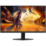 AOC Monitor Gaming 24G4XE 23.8” FAST IPS, 16:9, 1920x1080 3H, 180Hz, 0.5ms, 300 cd/m2, 1000:1, Audio, HDMI, DP, VESA, 3-sided frameless, G-SYNC Compatible + Adaptive Sync, 2 W x 2, Tilt, Black-Red, VESA 3y - Image 2
