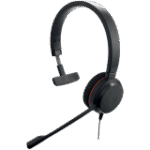 JABRA EVOLVE 20 MS Mono USB Headband, Noise cancelling,USB connector, with mute-button and volume control on the cord, with foam ear cushion, Microsoft optimized - Image 2