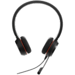 JABRA EVOLVE 30 II MS Stereo USB Headband, Noise cancelling, USB and 3.5 connectivity, with mute-button and volume control on the cord, with leather ear cushion, Microsoft optimized - Image 2