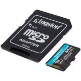 Kingston 64GB microSDXC Canvas Go Plus 170R A2 U3 V30 Card + ADP