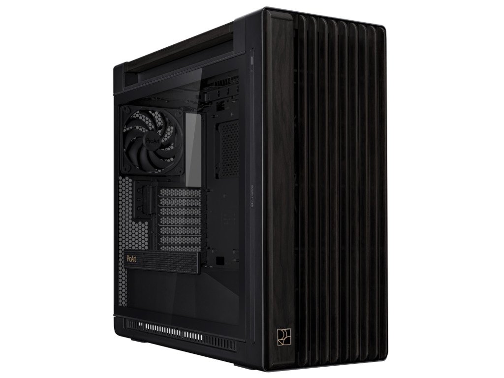 ASUS CASE PROART PA602 WOOD TGPWM, EATX, ATX, mATX,8x Expansion slots, 2x 200m fan, 1x 140m