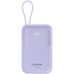 CANYON power bank OnPower 101 built-in cable 10000 mAh PD22.5W Purple - Image 2