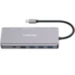 CANYON hub DS-12 13in1 4k USB-C Dark Grey - Image 2