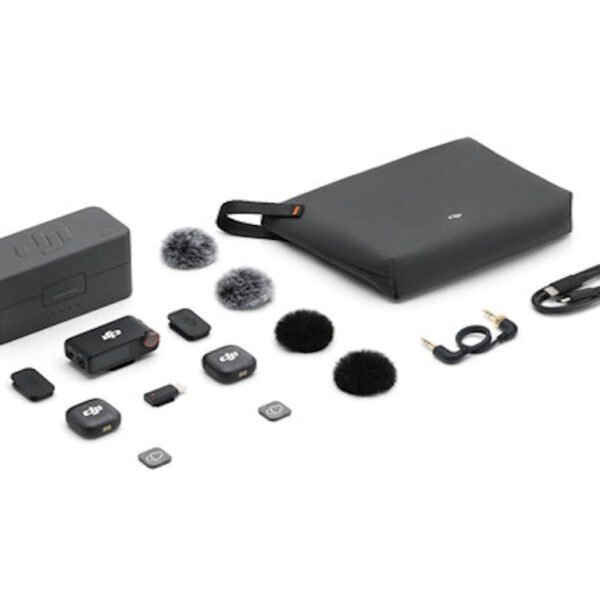 DJI Mic 3 (2TX+1RX+CC)mikrofon, prenos zvuka do 250m5.5h snimanja,48kHz 24 zvuk,OLED zaslon