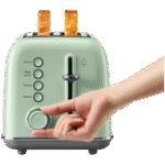 BUYDEEM 2 Slice Toaster, model DT620E, color Cozy Greenish, EU - Image 2