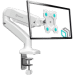 ONKRON Monitor Desk Mount for 13 to 32-Inch LCD LED OLED Screens up to 8 kg, White - Image 2