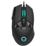 LORGAR Stricter 579, gaming mouse, 9 programmable buttons, Pixart PMW3336 sensor, DPI up to 12 000, 50 million clicks buttons lifespan, 2 switches, built-in display, 1.8m USB soft silicone cable, Matt UV coating with glossy parts and RGB lights with 4 LED flowing modes, size: 131*72*41mm, 0.127kg, black - Image 2
