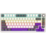 LORGAR KBP7075W, Wireless 75% Mechanical Gaming Keyboard Pro, Beige, EN layout - Image 2