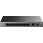 TP-Link LS1210GP 10-Port Gigabit Desktop Switch with 8-Port PoE+, 8× Gigabit PoE+ Ports, 1x Gigabit Non-PoE Port, 1× Gigabit SFP Slot, 61 W PoE Power, Desktop Steel Case, Extend Mode for 250m PoE Transmitting, Isolation Mode, PoE Auto Recovery - Image 2