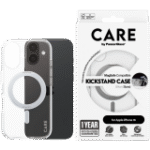 CARE by PanzerGlass Feature Case Transparent w. Silver Kickstand & MagSafe iPhone 16 - Image 2