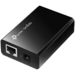 TP-Link POE150S Omada PoE Injector, 2× 10/100/1000Mbps RJ45 Port, IEEE 802.3af compliant, 1× 48VDC Power Input Port, Data and power carried over the same cable up to 100 meters, plastic case, Auto-determine the necessary power requirements - Image 2