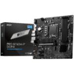 MSI MB B760 LGA 1700 4x DDR4 1x HDMI 1x DisplayPort 1x VGA 2x M.2 4x SATA mATX - Image 2