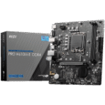 MSI PRO H610M-E DDR4, Micro-ATX, Socket 1700, Dual Channel DDR4 3200(OC)MHz, 1x PCIe x16 slots, 1x M.2 slots, 1x HDMI, 1 x VGA, 2x USB 3.2 Gen 1, 4x USB 2.0, 3Y - Image 2