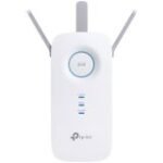 TP Link AC1900 Wi-Fi Range Extender 600 Mbps at 2.4 GHz + 1300 Mbps at 5 GHz; 3 × External Antennas, 1 × Gigabit Port, Wall Plugged; Tether App, WPS, Intelligent Signal Light, Access Control, Power Schedule, LED Control, RE/AP Mode, OneMe, MU-MIMO - Image 2