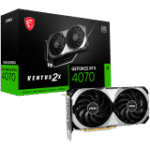 MSI Video Card Nvidia GeForce RTX 4070 VENTUS 2X E 12G OC (12GB GDDR6X/192bit, PCI Express Gen 4, 3xDP, 1xHDMI, 1x 8-pin, Recommended PSU 650W) - Image 2