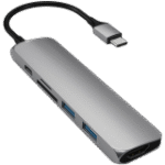 SATECHI Type-C Slim Multiport Adapter V2 Space Gray - Image 2