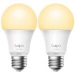 TP-Link Tapo L510E Smart Wi-Fi Light Bulb, Dimmable, E27 base, 2700K, 220V, 50/60 Hz, 60W Equivalent, Energy Class A+, 2.4GHz, 802.11b/g/n, Tapo APP, Works with Alexa and Google Assistant, Timer and Schedule settings, 2pack - Image 2