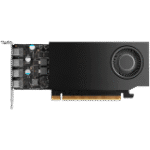 PNY NVIDIA A1000 8GB LowProfile PCI-Express 4.0 x16, LP8 GB GDDR6 128-bit 4x Mini DP 1.4 Installguide, Supportguide 4x mDP to DP adapter, 1x LP bracket" - Image 2