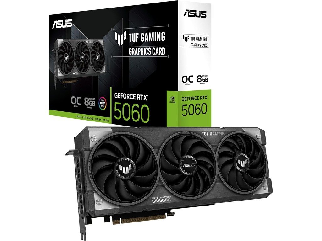 ASUS TUF-RTX5060-O8G-GAMING 8GB GDDR7, 3x DP, 1x HDMI
