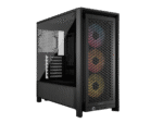 CORSAIR FRAME 4000D RS ARGB3xRS120 ARGB fans, 360mm rad170mm cooler, 430mm GPU, ATX, Black