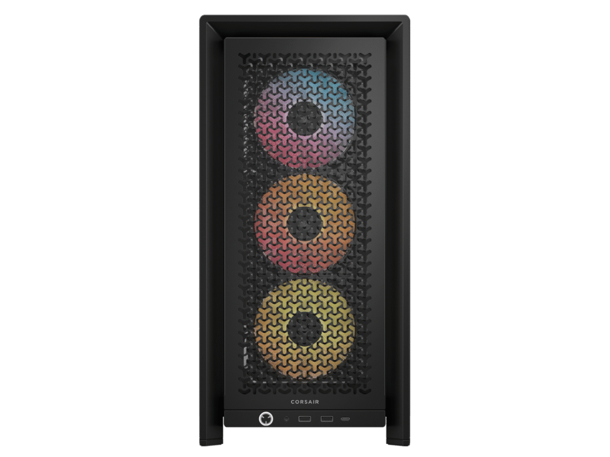 CORSAIR FRAME 4000D RS ARGB3xRS120 ARGB fans, 360mm rad170mm cooler, 430mm GPU, ATX, Black - Image 2