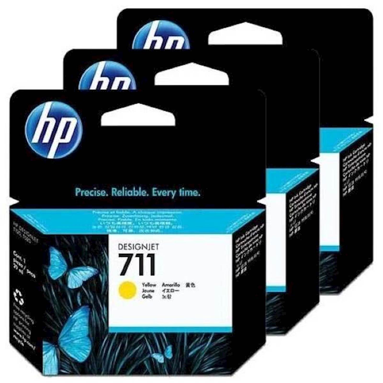 Tinta HP yellow 711 3 PACK