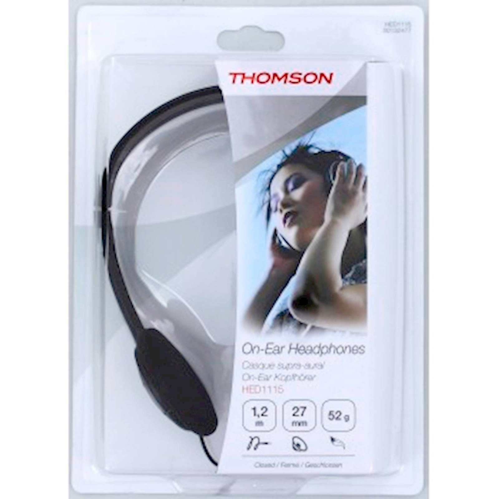 THOMSON HED1115BK ON-EAR HEADPHONES