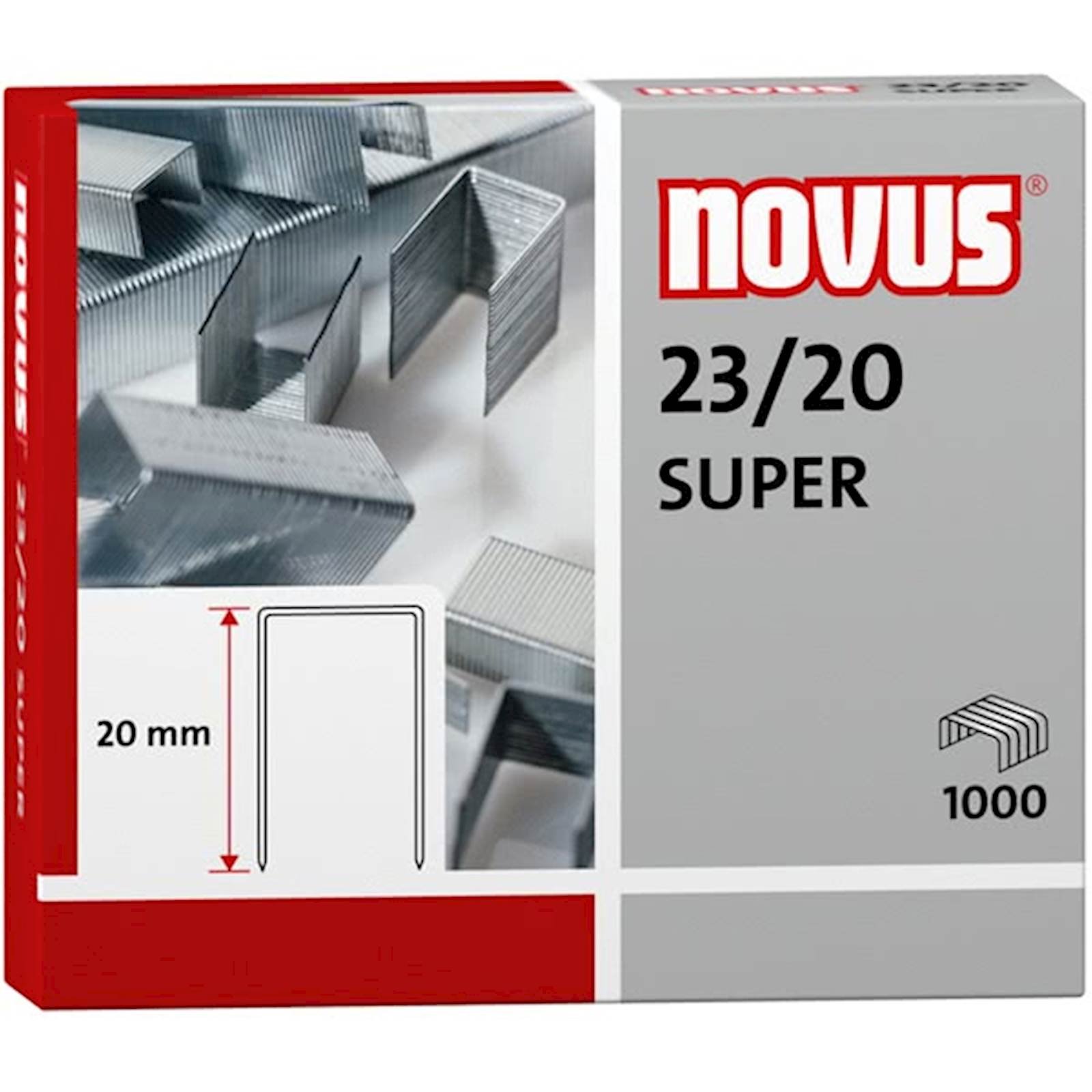 Klamerice Novus 23/20 SUPER, 1000 komada